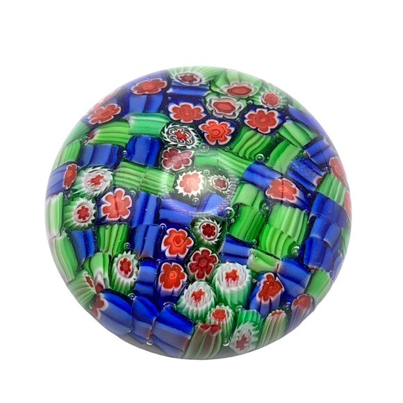 VINTAGE MURNO Millefiori Glass Paperweight - Picture 3 of 6
